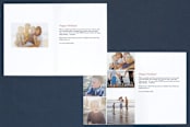 "The greatest of these is Love" - Retired Holiday Cards in Blue Slate by Olivia Goree - Interior Options