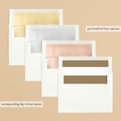 "Scripted holiday message" - Retired Holiday Cards in Snowfall by Alexandra Dzh - Slip-In Envelope Liners