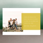 "come and behold Him" - Retired Holiday Cards in Golden by Brianne Larsen - Front