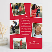"Take Note" - Retired Holiday Cards in Ruby by Lauren Chism - Front