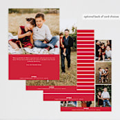 "Take Note" - Retired Holiday Cards in Ruby by Lauren Chism - Back of Card