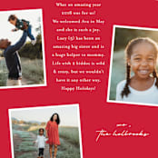"Take Note" - Retired Holiday Cards in Ruby by Lauren Chism - Close-Up
