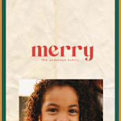 "Varsity" - Retired Holiday Cards in Red Apple by Anna Elder - Close-Up