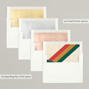 "Varsity" - Retired Holiday Cards in Red Apple by Anna Elder - Slip-In Envelope Liners