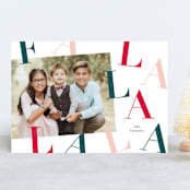 "Dancing" - Retired Holiday Cards in Ruby by Lauren Chism - Front