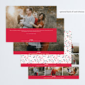 "Dancing" - Retired Holiday Cards in Ruby by Lauren Chism - Back of Card