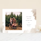 "Adored Watercolor" - Retired Holiday Cards in Sand by Pixel and Hank - Front