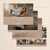 "Adored Watercolor" - Retired Holiday Cards in Sand by Pixel and Hank - Back of Card