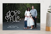 "Joy Us" - Retired Holiday Cards in Snow by Carly Reed Walker - Front