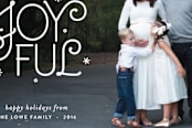 "Joy Us" - Retired Holiday Cards in Snow by Carly Reed Walker - Close-Up