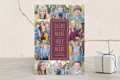 "The Lord Has Come" - Retired Holiday Cards in maroon by Lori James - Front