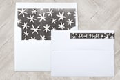 "Silent Night" - Retired Holiday Cards in White by Caitlin Eleanor - Liner and Label