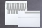 "Tiny Red Heart" - Retired Holiday Cards in Platinum by Erin Deegan - Liner and Label
