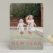 "Mystical" - Retired Holiday Cards in Ruby by Lauren Chism - Front