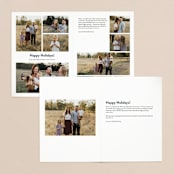 "Our Merry Moments" - Retired Holiday Cards in Navy by Jessica Maslyn - Interior Options
