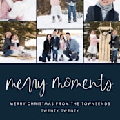 "Our Merry Moments" - Retired Holiday Cards in Navy by Jessica Maslyn - Close-Up