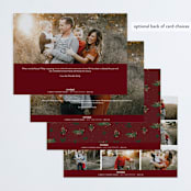 "God's Blessings" - Retired Holiday Cards in Crimson by Laura Bolter - Back of Card