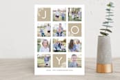 "Organic Joy" - Retired Holiday Cards in Sand by Kate Sorensen - Front