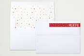 "Greatest Love" - Retired Holiday Cards in Crimson by Felix Grapes - Liner and Label