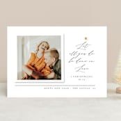"In love- Corinthians" - Retired Holiday Cards in Snow by Ana de Sousa - Front