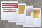 "Candy Cane Watercolor" - Retired Holiday Cards in Cherry by Michelle Taylor - Slip-In Envelope Liners