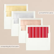 "Joy Gratitude" - Retired Holiday Cards in Candy Cane by Carolyn MacLaren - Slip-In Envelope Liners