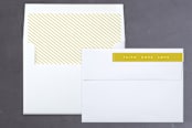"Delight in His Love" - Retired Holiday Cards in Mustard by Anna Elder - Liner and Label
