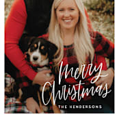 "Modern Merry Christmas" - Retired Holiday Cards in Snowberry by Kristen Magee - Close-Up