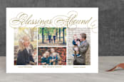"Blessings Abound" - Retired Holiday Cards in Golden by Lauren Chism - Front