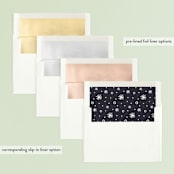 "Joyful Lettering" - Retired Holiday Cards in Midnight by Sarah Brown - Slip-In Envelope Liners