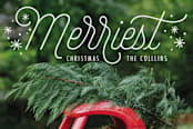 "Merriest Confetti" - Retired Holiday Cards in Linen by Erin Deegan - Close-Up