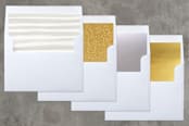 "bursting wreath" - Retired Holiday Cards in cardinal by Rebecca Durflinger - Slip-In Envelope Liners