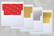 "Swirled Together" - Retired Holiday Cards in White by Megan Kelso - Slip-In Envelope Liners