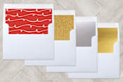 "Hand Painted Peace on Earth" - Retired Holiday Cards in Candy Cane by Jennifer Allevato - Slip-In Envelope Liners