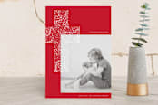 "glitter cross" - Retired Holiday Cards in Red by Phrosné Barwood - Front