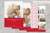 "glitter cross" - Retired Holiday Cards in Red by Phrosné Barwood - Back of Card