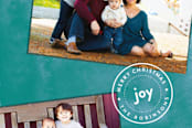 "Joyful Watercolor" - Retired Holiday Cards in Island by Liza Liss - Close-Up