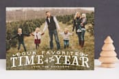 "Our Favorite Time" - Retired Holiday Cards in Polar Bear by GeekInk Design - Front