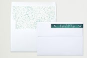 "Frost" - Retired Holiday Cards in Glacier by GeekInk Design - Liner and Label