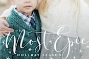 "merriest season ever" - Retired Holiday Cards in Snow by Lori James - Close-Up