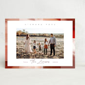 "Modern Plaid" - Rosh Hashanah Cards in Maple Leaf by Leah Bisch - Front