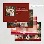 "Modern Plaid" - Rosh Hashanah Cards in Maple Leaf by Leah Bisch - Back of Card Options