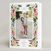 "Bountiful Sweetness" - Rosh Hashanah Cards in Green Apple by Grae - Folded Card