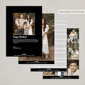 "Joyful Trio" - Rosh Hashanah Cards in Noir by Angela Thompson - Back of Card Options