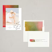 "Greeting Note" - Rosh Hashanah Cards in Powder by Grae - Assembled