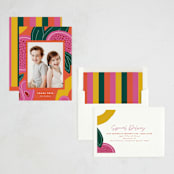 "Fruitful Celebration" - Rosh Hashanah Cards in Apricot by Jessica Corliss - Assembled