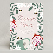"Shanah Tova" - Rosh Hashanah Cards in Rosemary by Maja Cunningham - Front