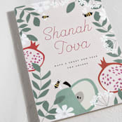 "Shanah Tova" - Rosh Hashanah Cards in Rosemary by Maja Cunningham - Detail