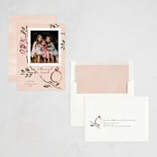 "Painted Pomegranate" - Rosh Hashanah Cards in Petal by Emily Sabol Goss - Assembled