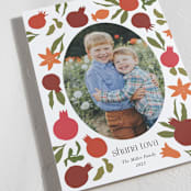 "New Year Pomegranates" - Rosh Hashanah Cards in Pomegranate by Becky Nimoy - Detail